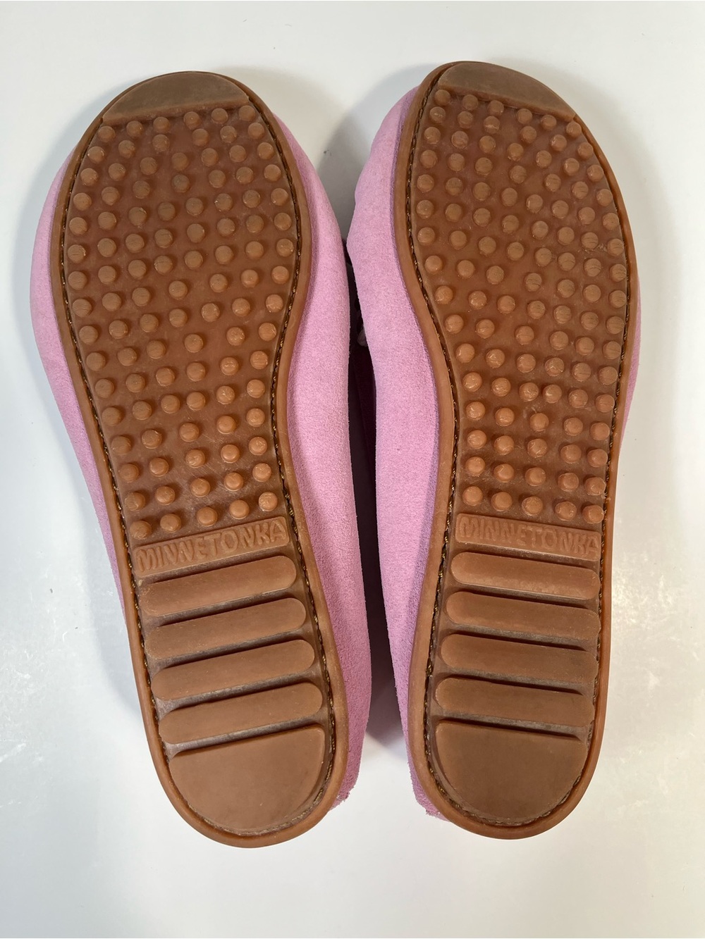 Minnetonka Women's Kilty Moccasins Lavender Suede Classic Casual Fringe Size 11 - Picture 6 of 6